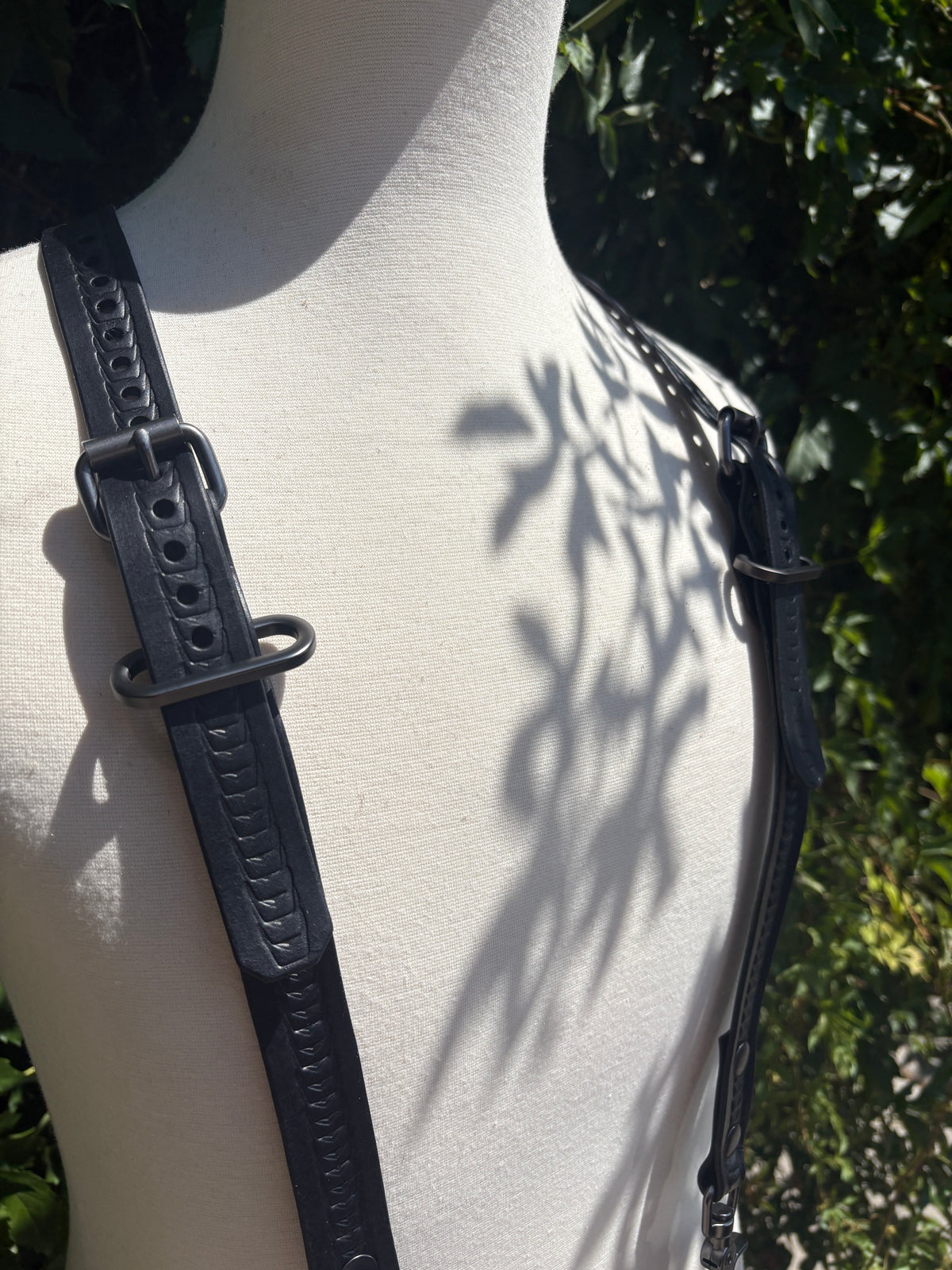 Midnight Black Suspenders